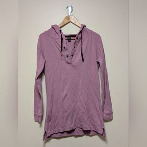 Patagonia Organic Cotton Snap Hoodie • Mauve Rose • Size S